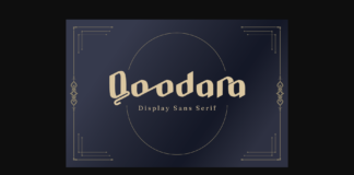 Qoodara Font Poster 1