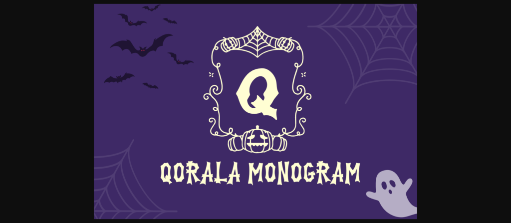 Qorala Monogram Font Poster 1