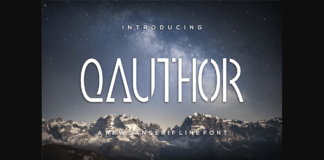 Qauthor Font Poster 1