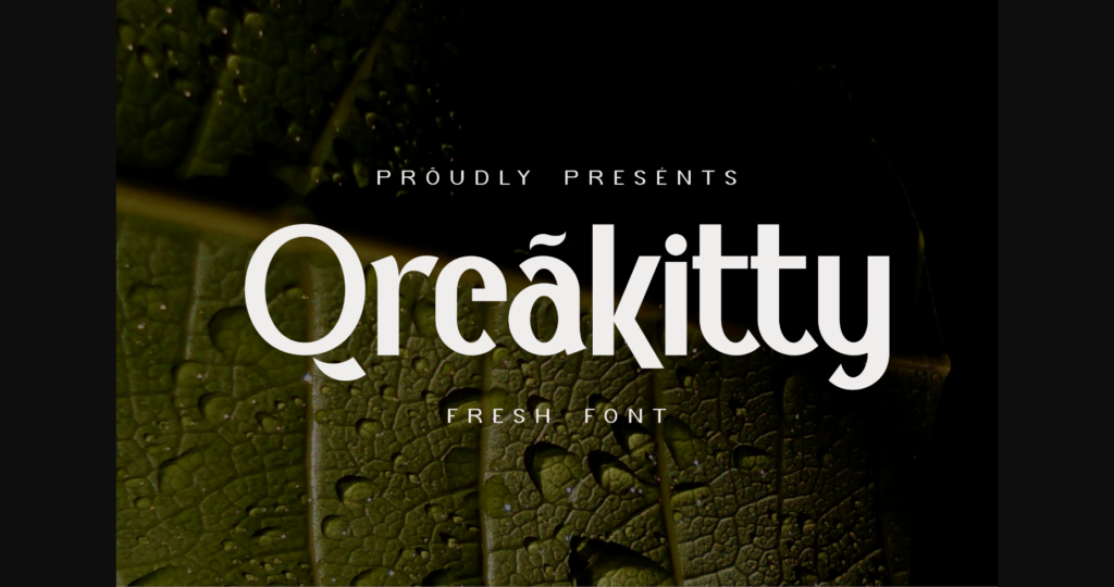 Qreakitty Font Poster 3