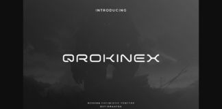 Qrokinex Font Poster 1