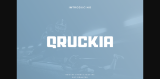 Qruckia Font Poster 1