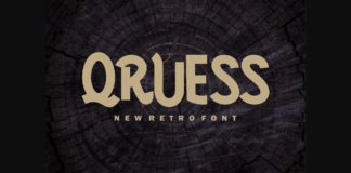 Qruess Font Poster 1