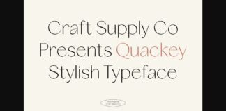 Quackey Font Poster 1