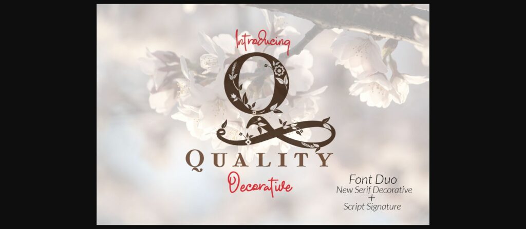 Quality Font Poster 1