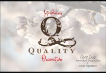 Quality Font Poster 1