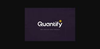 Quantify Font Poster 1