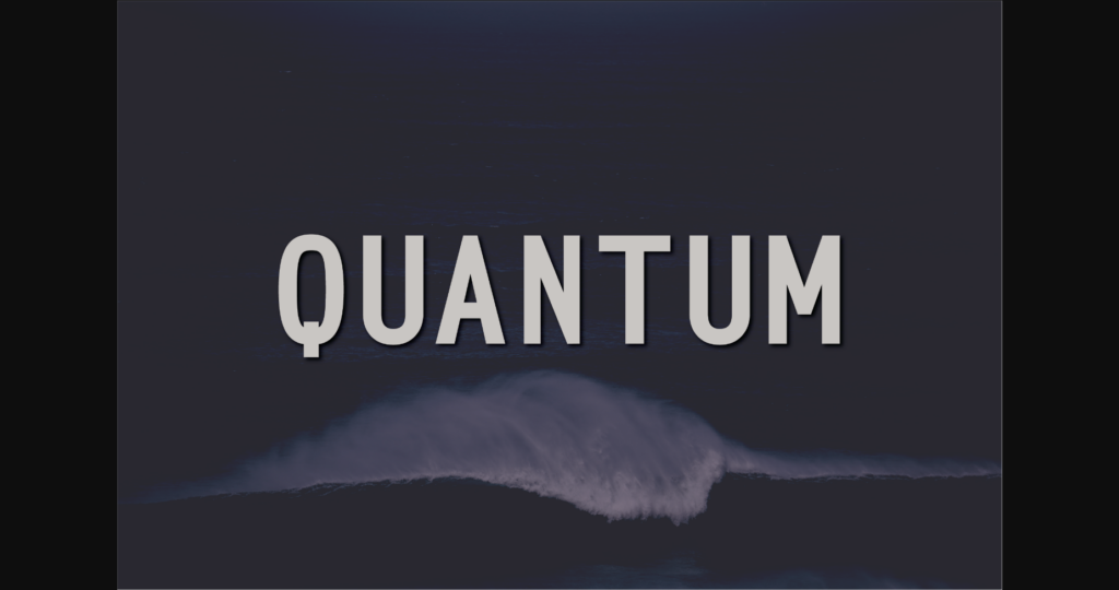 Quantum Font Poster 1