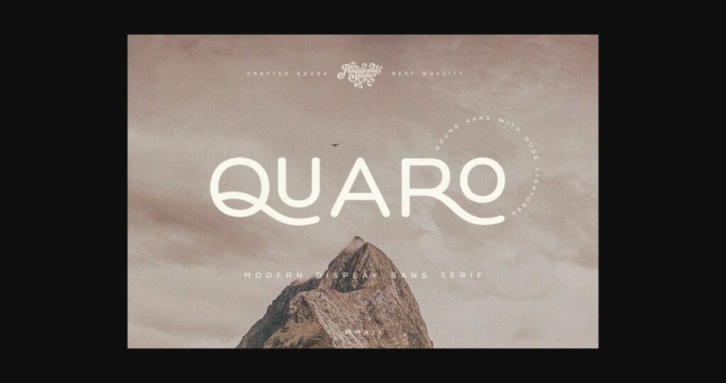 Quaro Font Poster 3