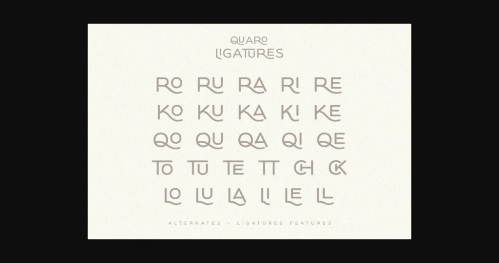 Quaro Font Poster 11