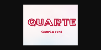 Quarte Font Poster 1