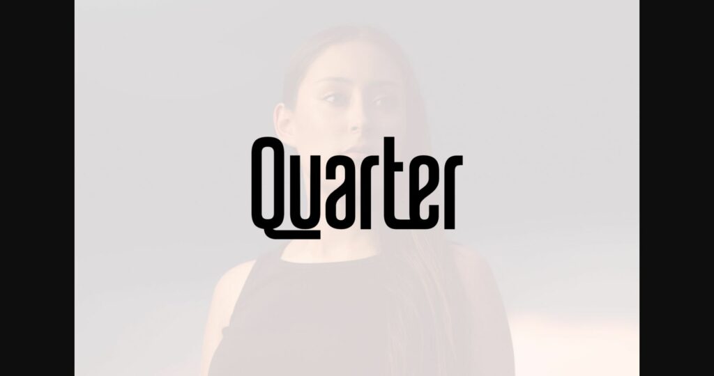 Quarter Font Poster 3