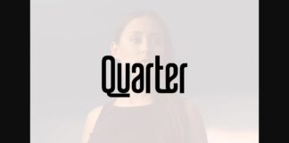 Quarter Font Poster 1