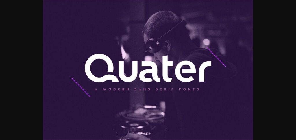 Quater Font Poster 3