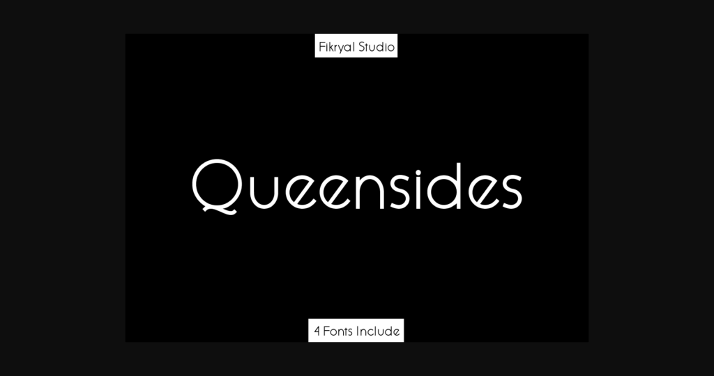 Queensides Font Poster 3