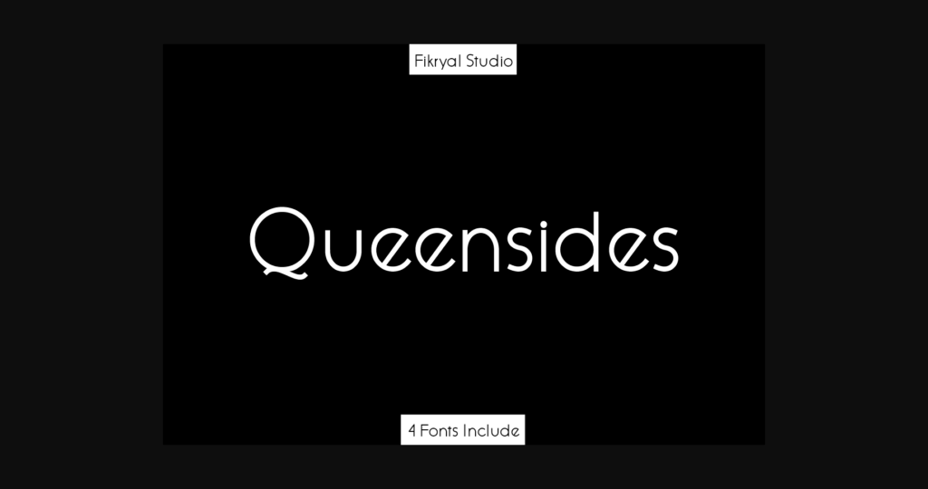 Queensides Font Poster 1