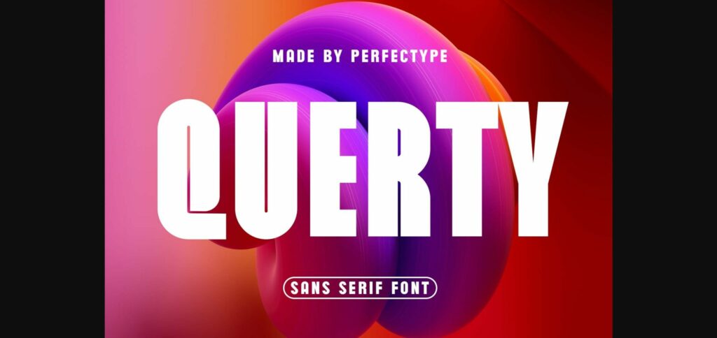 Querty Font Poster 3