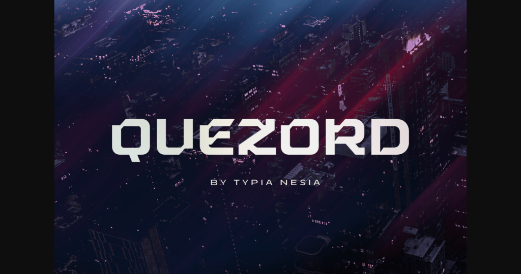 Quezord Font Poster 3