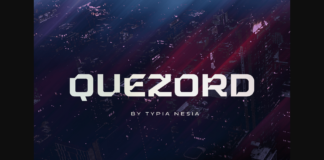 Quezord Font Poster 1