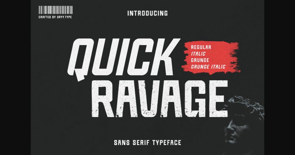 Quick Ravage Font Poster 3