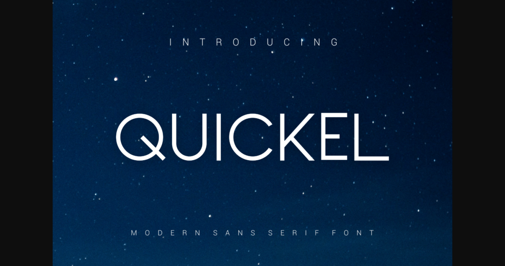 Quickel Font Poster 1