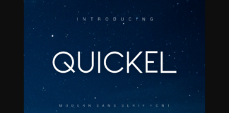 Quickel Font Poster 1