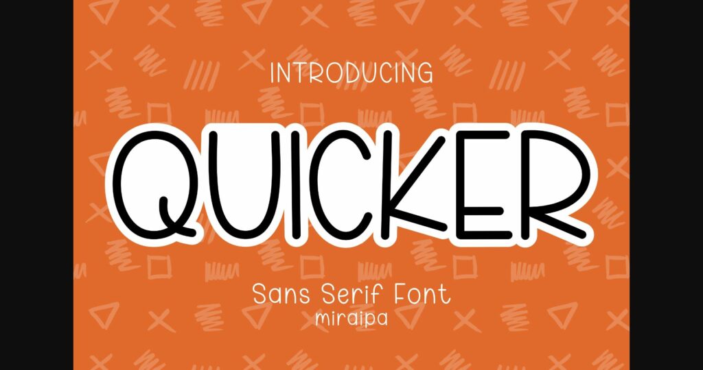 Quicker Font Poster 1