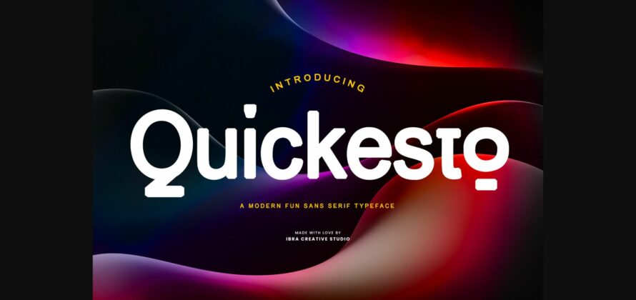 Quickesto Font Poster 3