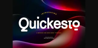 Quickesto Font Poster 1