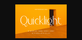 Quicklight Font Poster 1