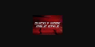 Quickly Work Font Poster 1