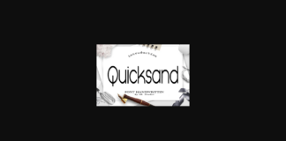 Quicksand Font Poster 1