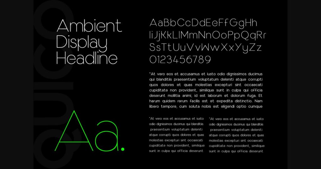 Quico Font Poster 6