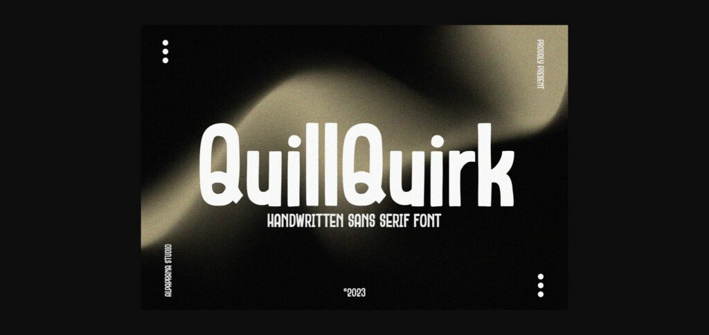 Quillquirk Font Poster 3