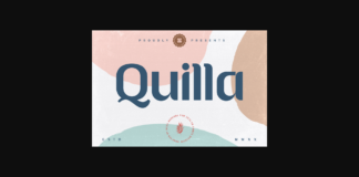 Quilla Font Poster 1