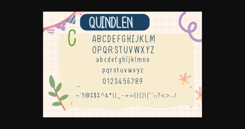 Quindlen Font Poster 5