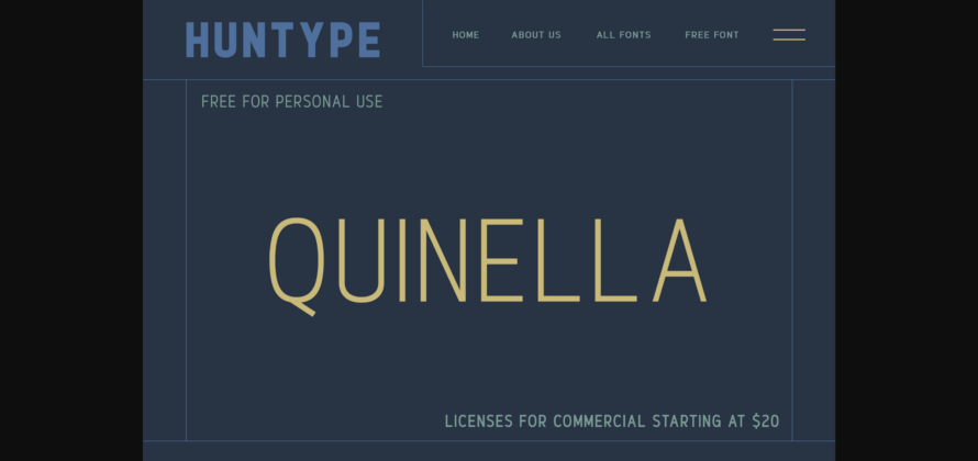 Quinella Font Poster 4