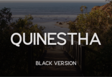 Quinestha Black Font