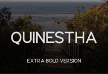 Quinestha Extra Bold Font