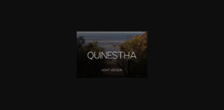 Quinestha Light Font Poster 1