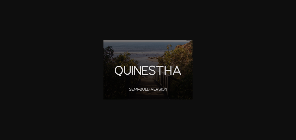 Quinestha Semi-Bold Font Poster 1