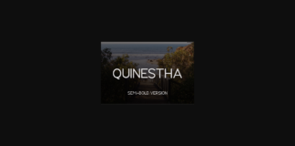 Quinestha Semi-Bold Font Poster 1