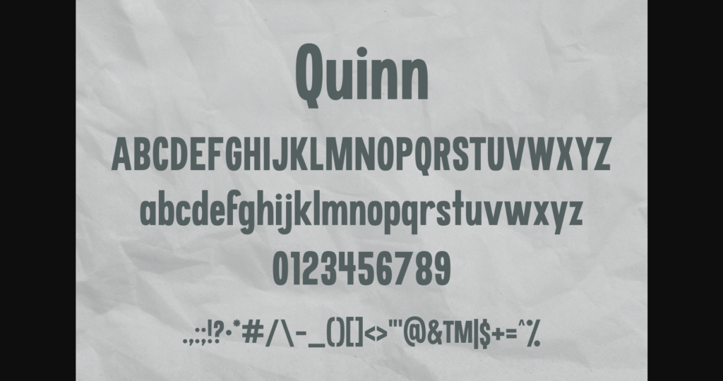 Quinn Font Poster 8