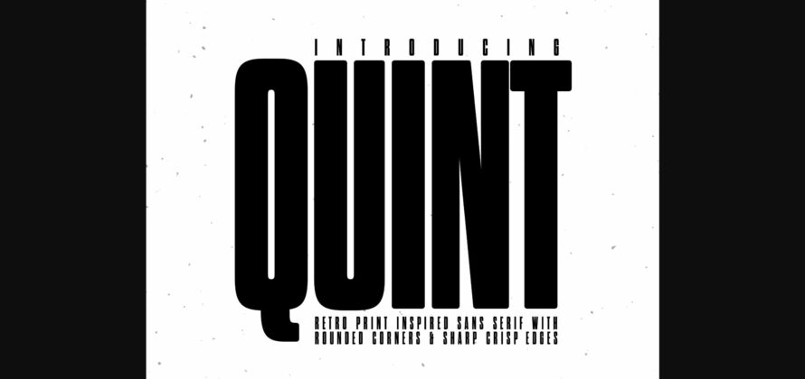 Quint Font Poster 3