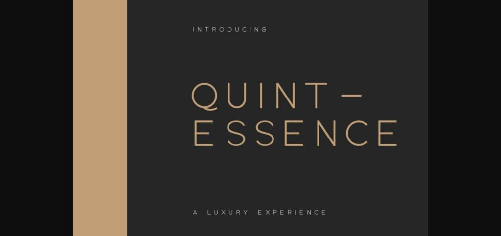 Quintessence Font Poster 1