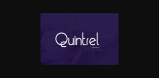 Quintrel Font Poster 1