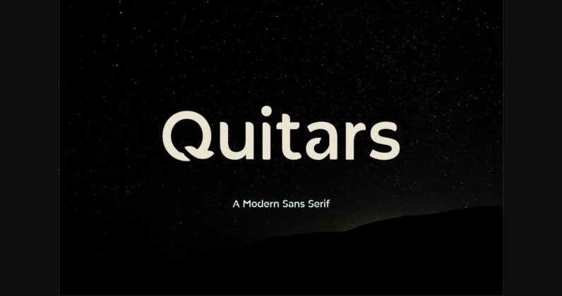 Quitars Font Poster 3