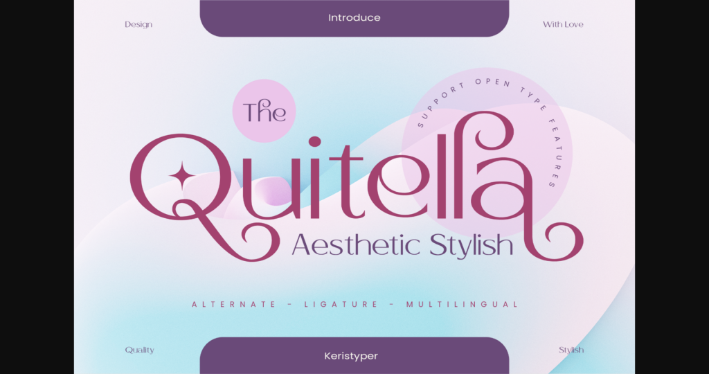 Quitella Font Poster 3