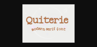 Quiterie Font Poster 1