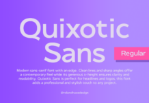 Quixotic Font Poster 1